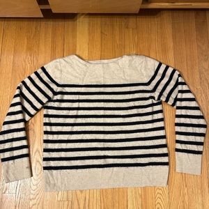 Vince cashmere Breton striped sweater size Large